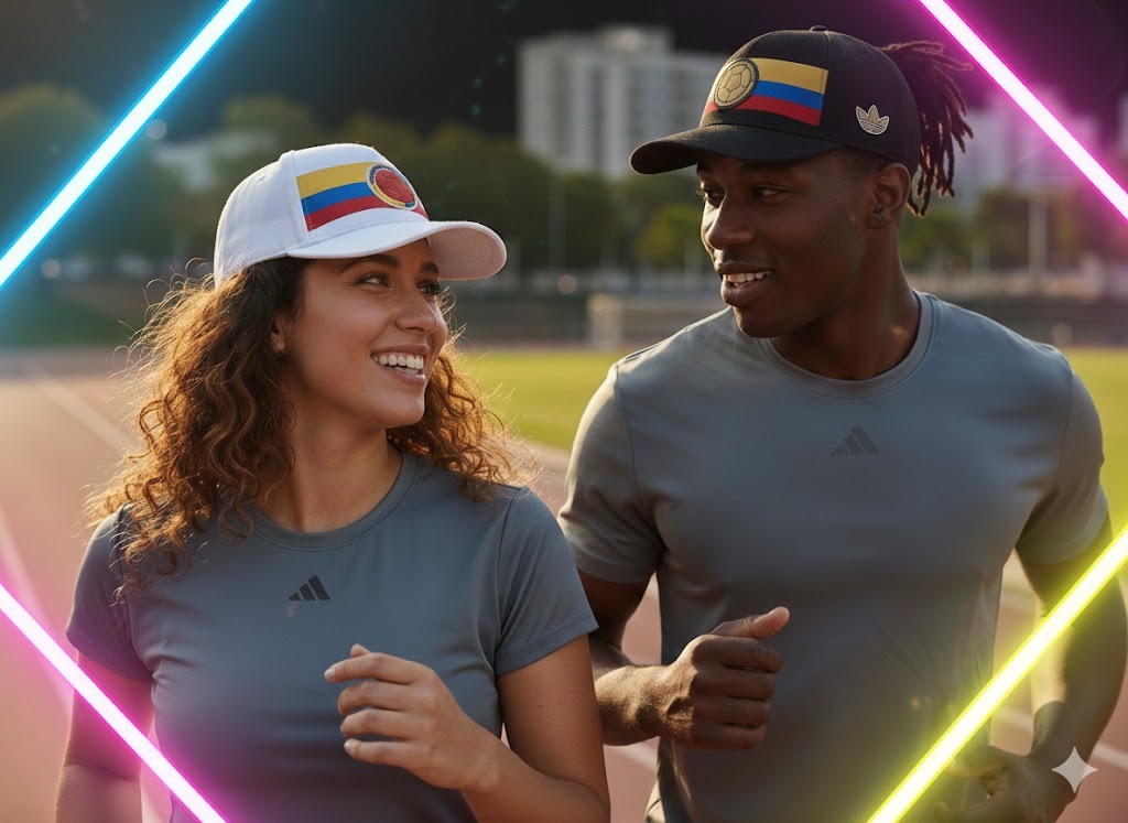 Vista 4 de CAP01T Gorra Colombia Hincha Fiel - COLOR: ROJO